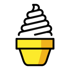 Soft Ice Cream Emoji in Openmoji