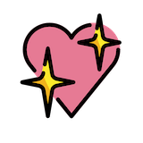 sparkling-heart Emoji openmoji