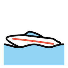 🚤 Speedboat Emoji in Openmoji