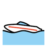 speedboat Emoji openmoji