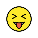squinting-face-with-tongue Emoji openmoji