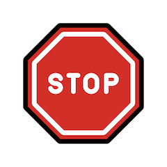 🛑 Stop Sign Emoji in Openmoji