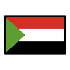 Флаг Судана Эмодзи в Openmoji