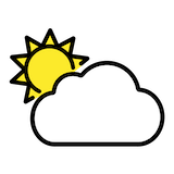 sun-behind-large-cloud Emoji openmoji