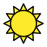 sun Emoji openmoji