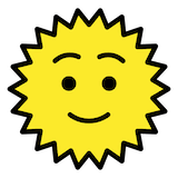 sun-with-face Emoji openmoji