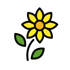 Sunflower Emoji in Openmoji