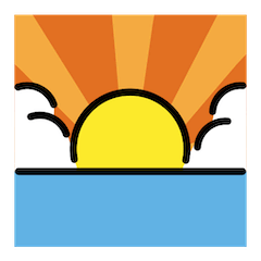 🌅 Sunrise Emoji in Openmoji