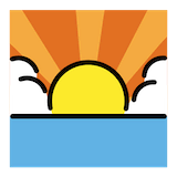 sunrise Emoji openmoji
