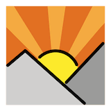 sunrise-over-mountains Emoji openmoji
