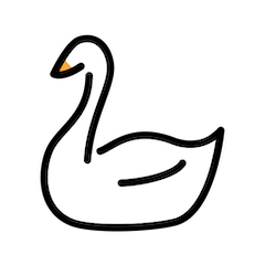 🦢 Swan Emoji in Openmoji