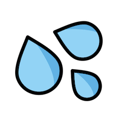 💦 Sweat Droplets Emoji in Openmoji