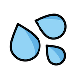 sweat-droplets Emoji openmoji