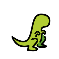 Тираннозавр Эмодзи в Openmoji