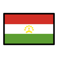 Bandeira do Tajiquistão Emoji Openmoji