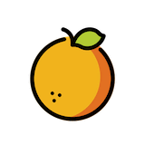 tangerine Emoji openmoji