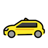 taxi Emoji openmoji