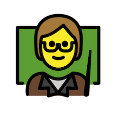 Teacher Emoji in Openmoji