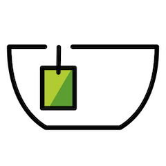 Tazza da tè senza manico Emoji Openmoji