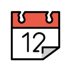 Abreißkalender Emoji Openmoji