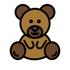 🧸 Teddy Bear Emoji in Openmoji