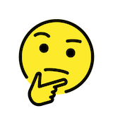 thinking-face Emoji openmoji