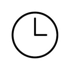 🕒 Three O’clock Emoji in Openmoji