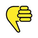 thumbs-down Emoji openmoji