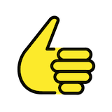 thumbs-up Emoji openmoji