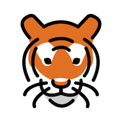 🐯 Tiger Face Emoji in Openmoji