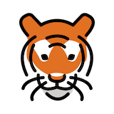tiger-face Emoji openmoji
