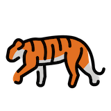 tiger Emoji openmoji