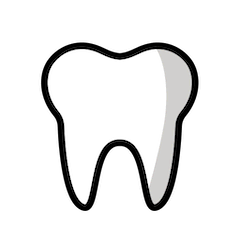 🦷 Tooth Emoji in Openmoji