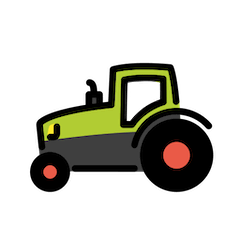 Tractor Emoji Openmoji