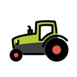 tractor Emoji openmoji