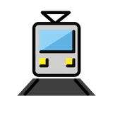 tram Emoji openmoji