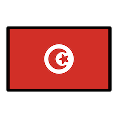 Drapeau de la Tunisie Émoji Openmoji