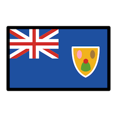 Bandera de las Islas Turcas y Caicos Emoji Openmoji