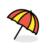 umbrella-on-ground Emoji openmoji