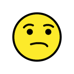 Ernstes Gesicht Emoji Openmoji
