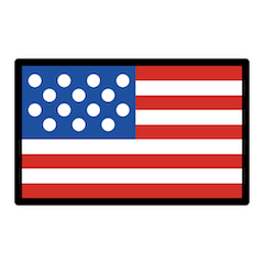 Bandiera degli Stati Uniti Emoji Openmoji