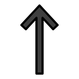 up-arrow Emoji openmoji