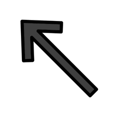 ↖️ Up-Left Arrow Emoji in Openmoji