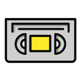 videocassette Emoji openmoji