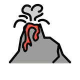 volcano Emoji openmoji