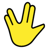 vulcan-salute Emoji openmoji