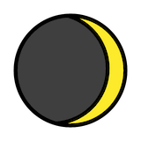 waxing-crescent-moon Emoji openmoji