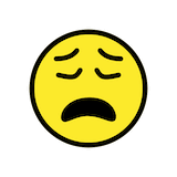 weary-face Emoji openmoji