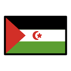 Bandera del Sáhara Occidental Emoji Openmoji