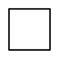 ⬜ Weißes großes Quadrat Emoji auf Openmoji